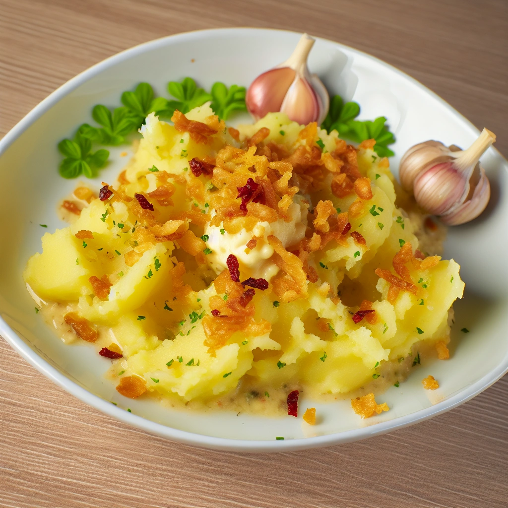 Buttery Garlic Smashed Potatoes Recipe