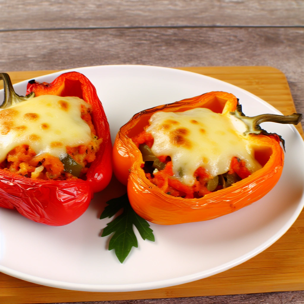 Cheesy Mediterranean Stuffed Bell Peppers Recipe