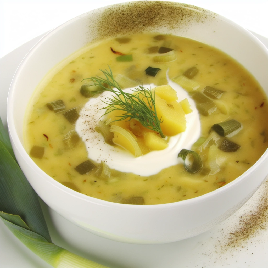 Creamy Leek and Golden Potato Soup Recipe