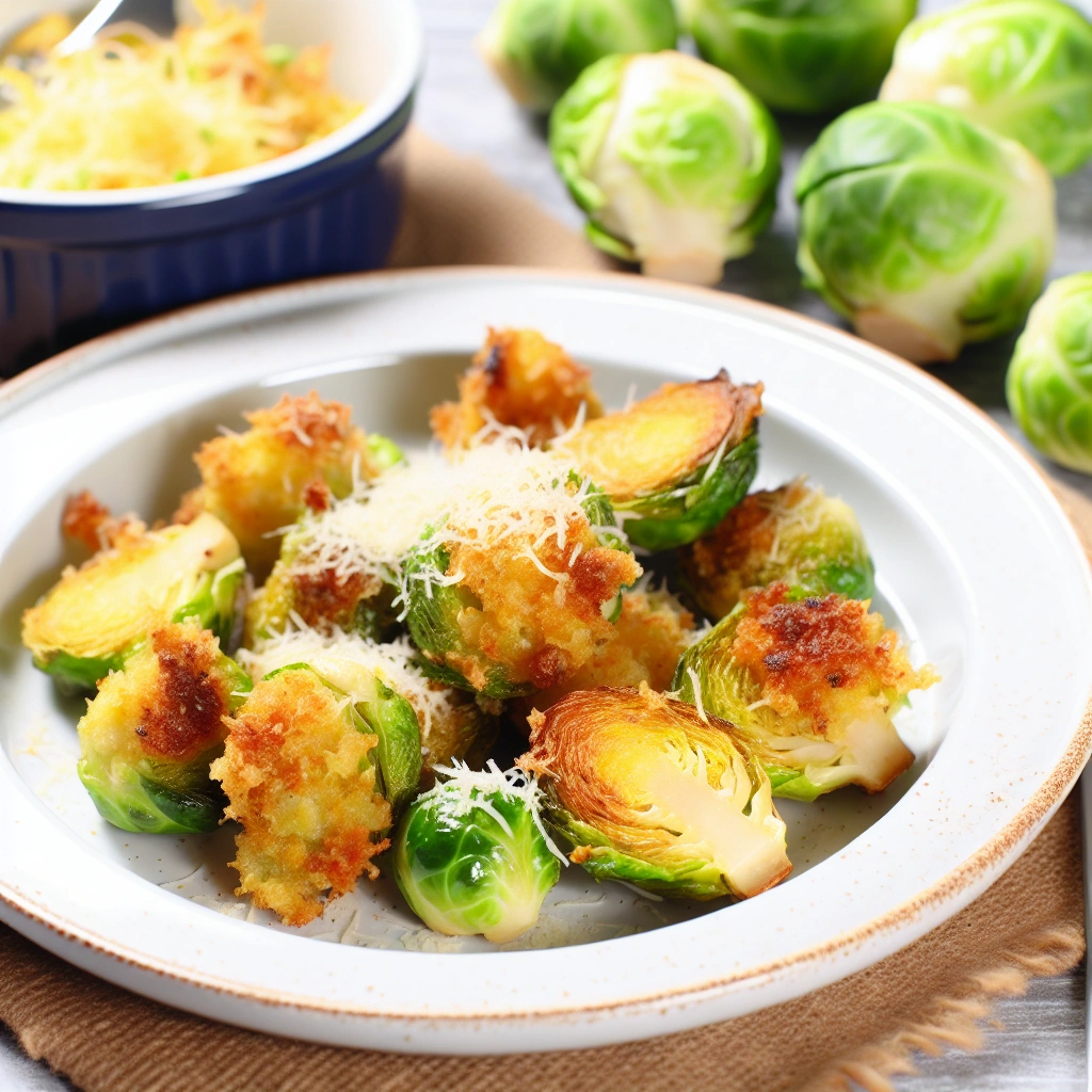 Crispy Parmesan Roasted Brussels Sprouts Recipe