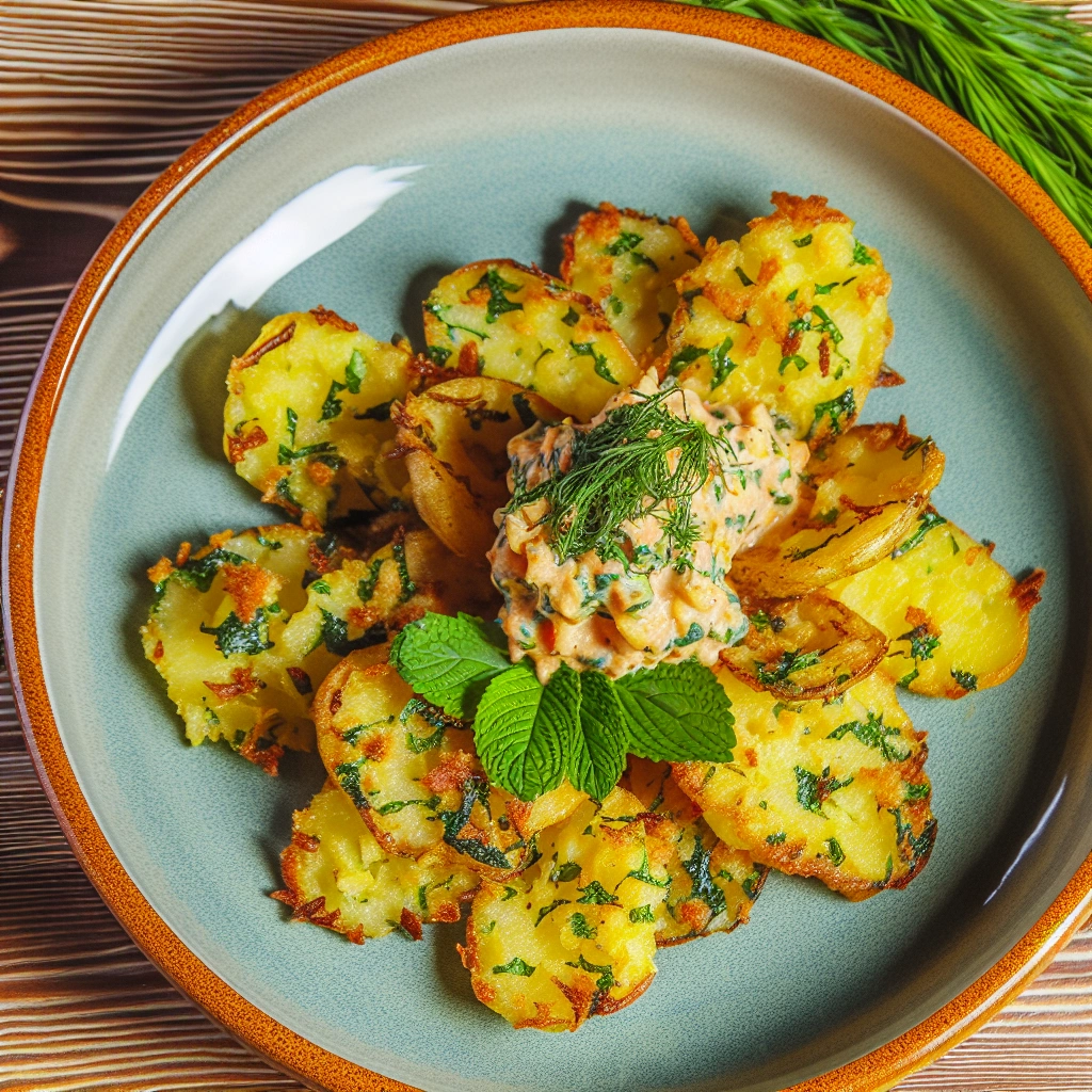Crispy Smashed Potatoes With Herbs Recipe