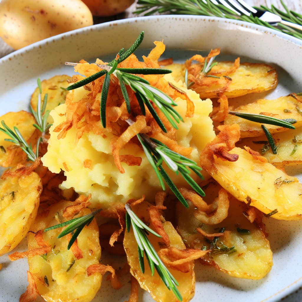 Crispy Smashed Potatoes with Rosemary Recipe