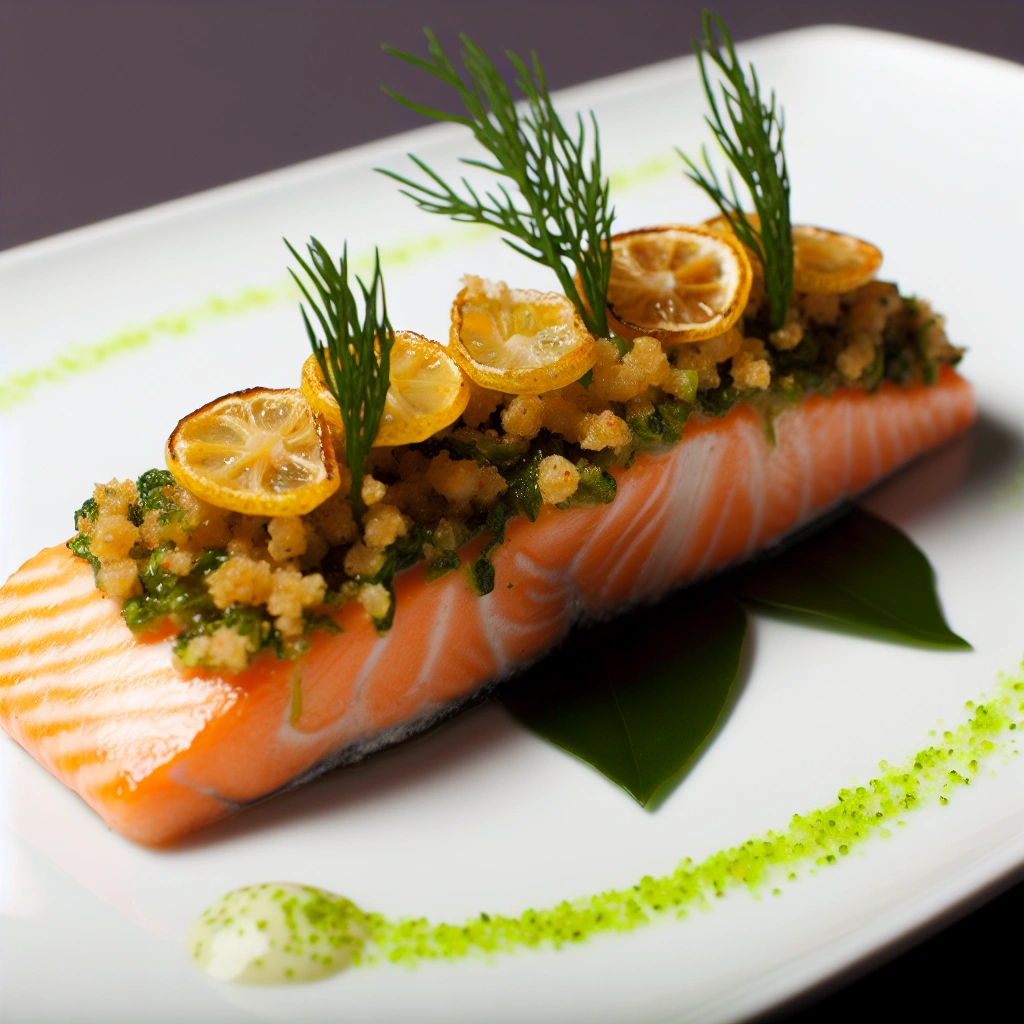 Elegant Citrus Herb Crusted Salmon Recipe