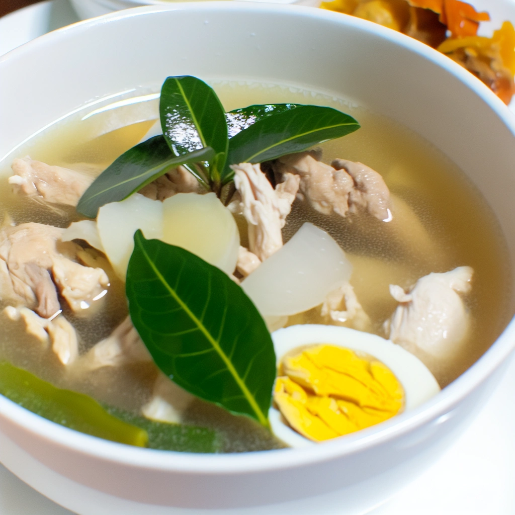 Filipino Chicken Soup Tinolang Manok Recipe