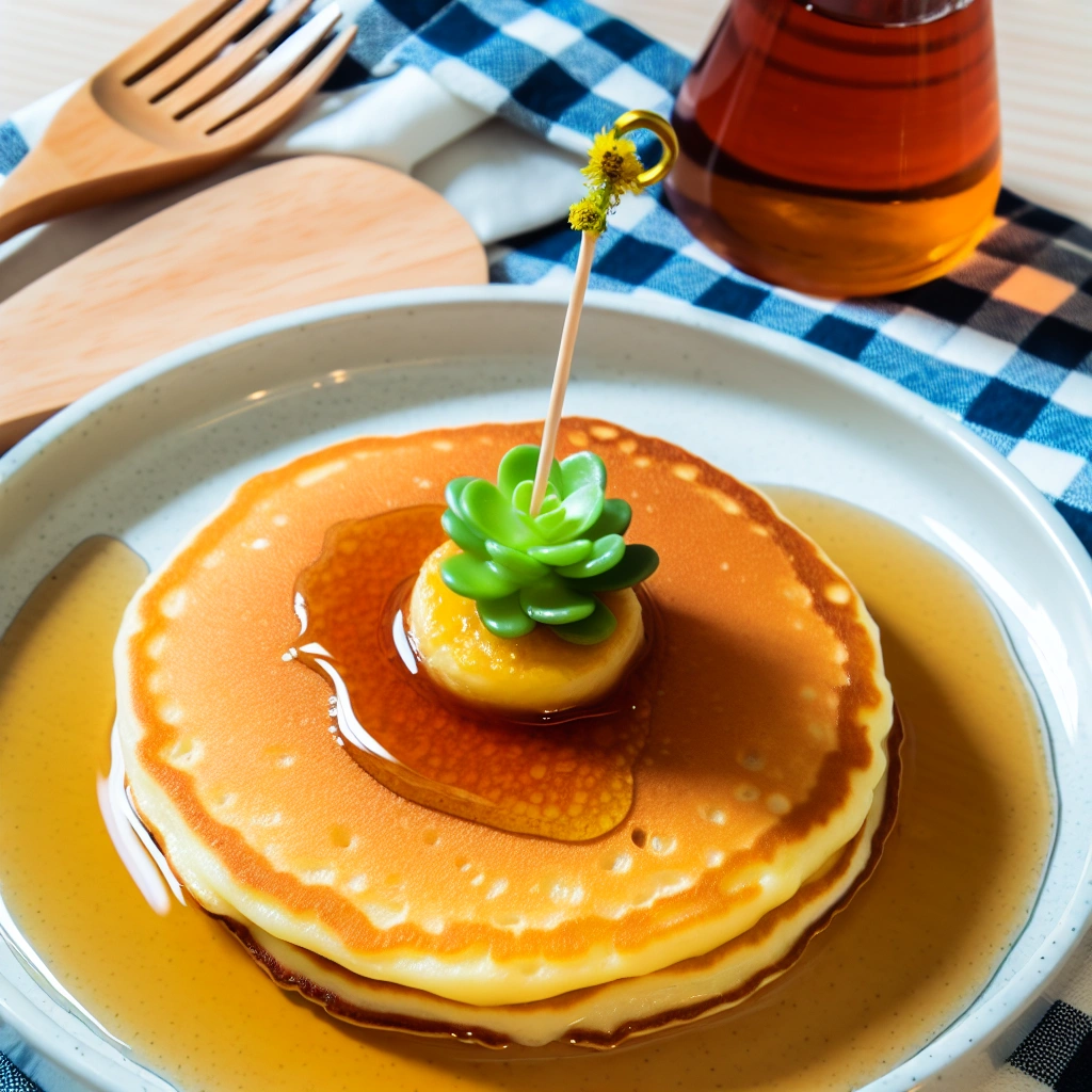 Fluffy American Pancakes with Maple Syrup Recipe