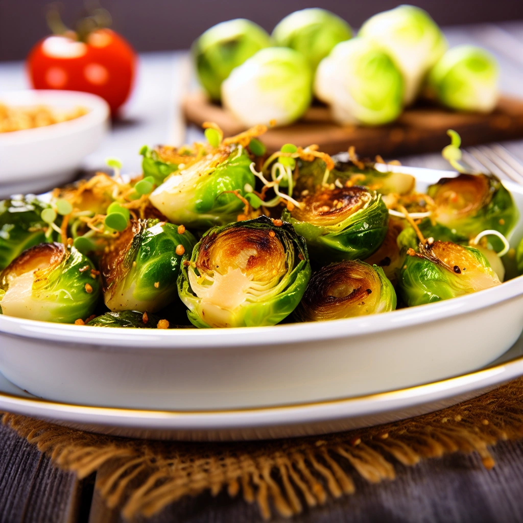 Golden Crispy Roasted Brussel Sprouts Recipe