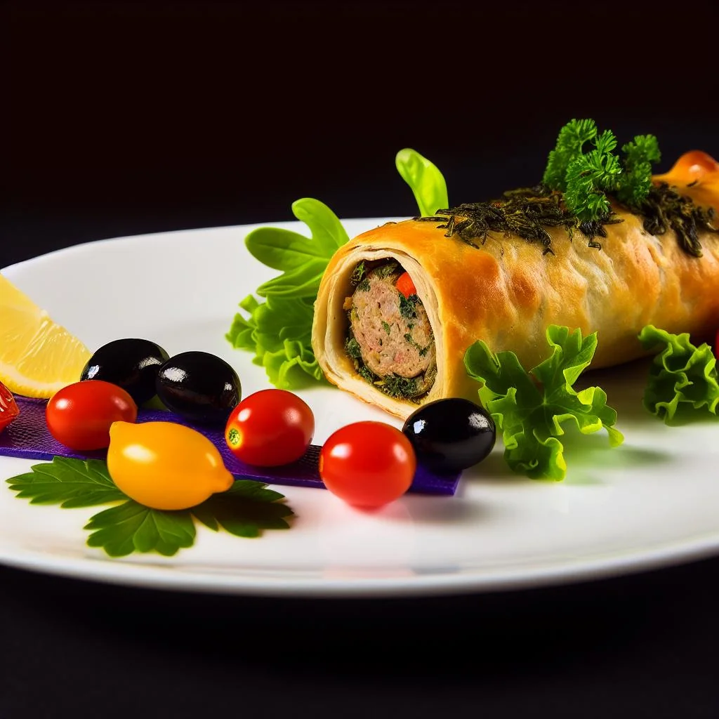 Gourmet Sausage Roll with Savory Herb Filling Recipe