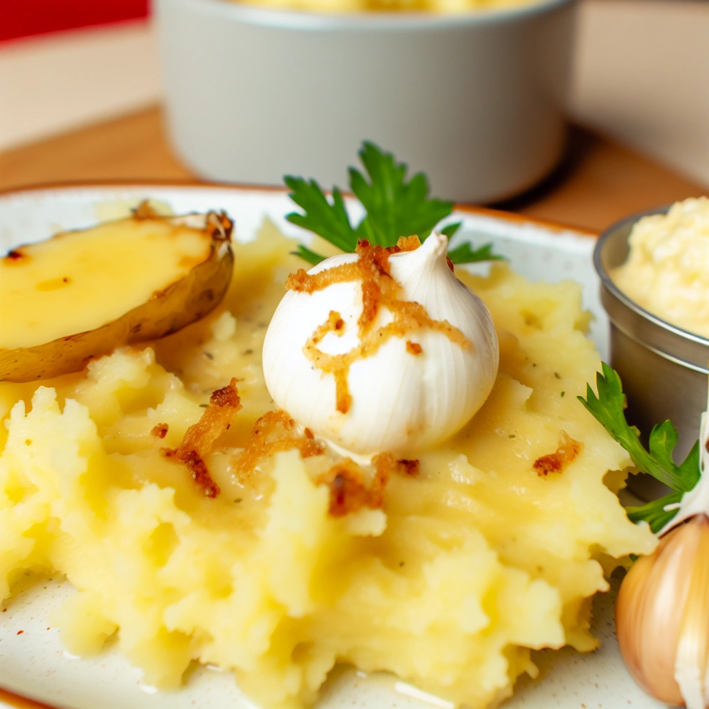 Gourmet Smashed Potatoes With Garlic Butter Recipe