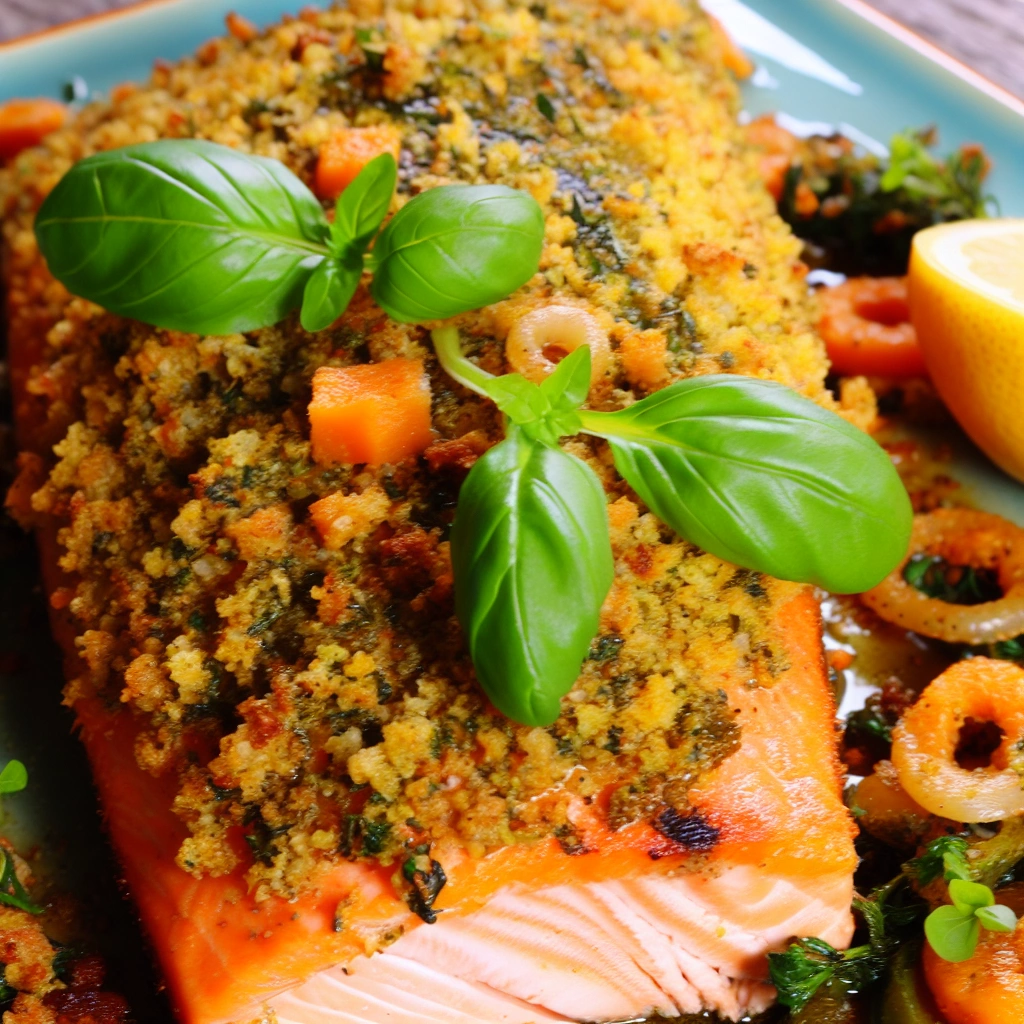 Herb-Crusted Oven-Baked Salmon Recipe