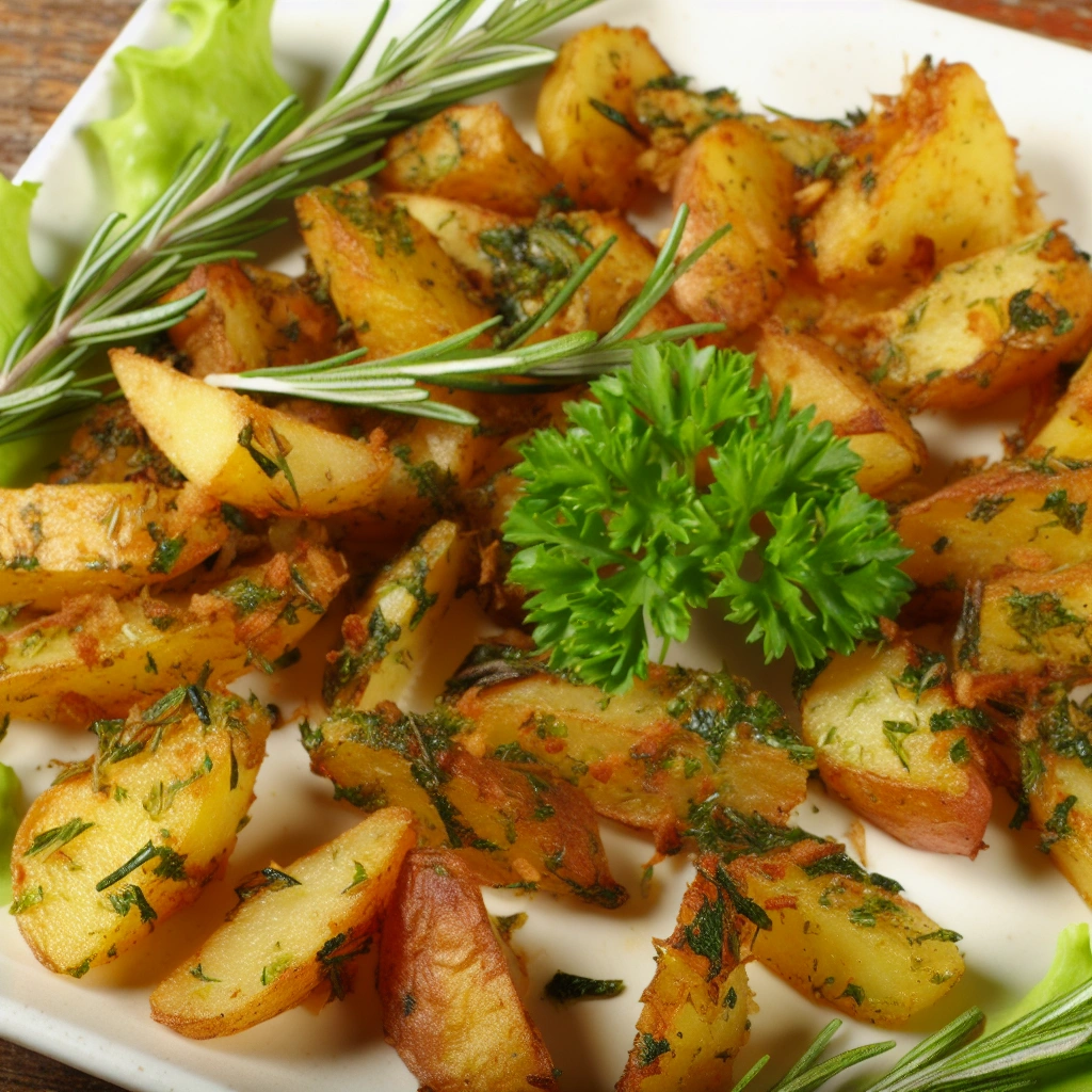 Herb Infused Crispy Roasted Potatoes Recipe