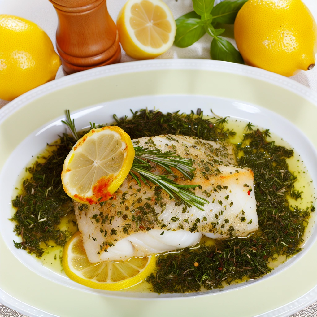 Lemon Herb Baked Cod Recipe