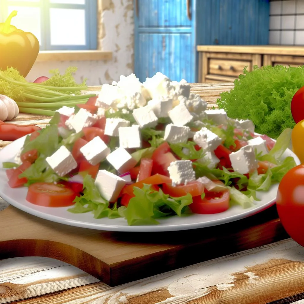 Mediterranean Salad with Feta Cheese Recipe