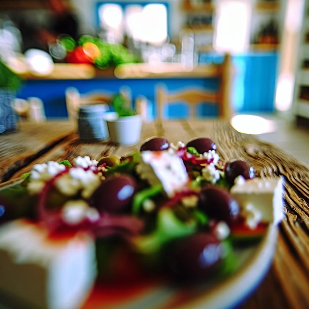 Mediterranean Salad with Feta Cheese and Olives Recipe