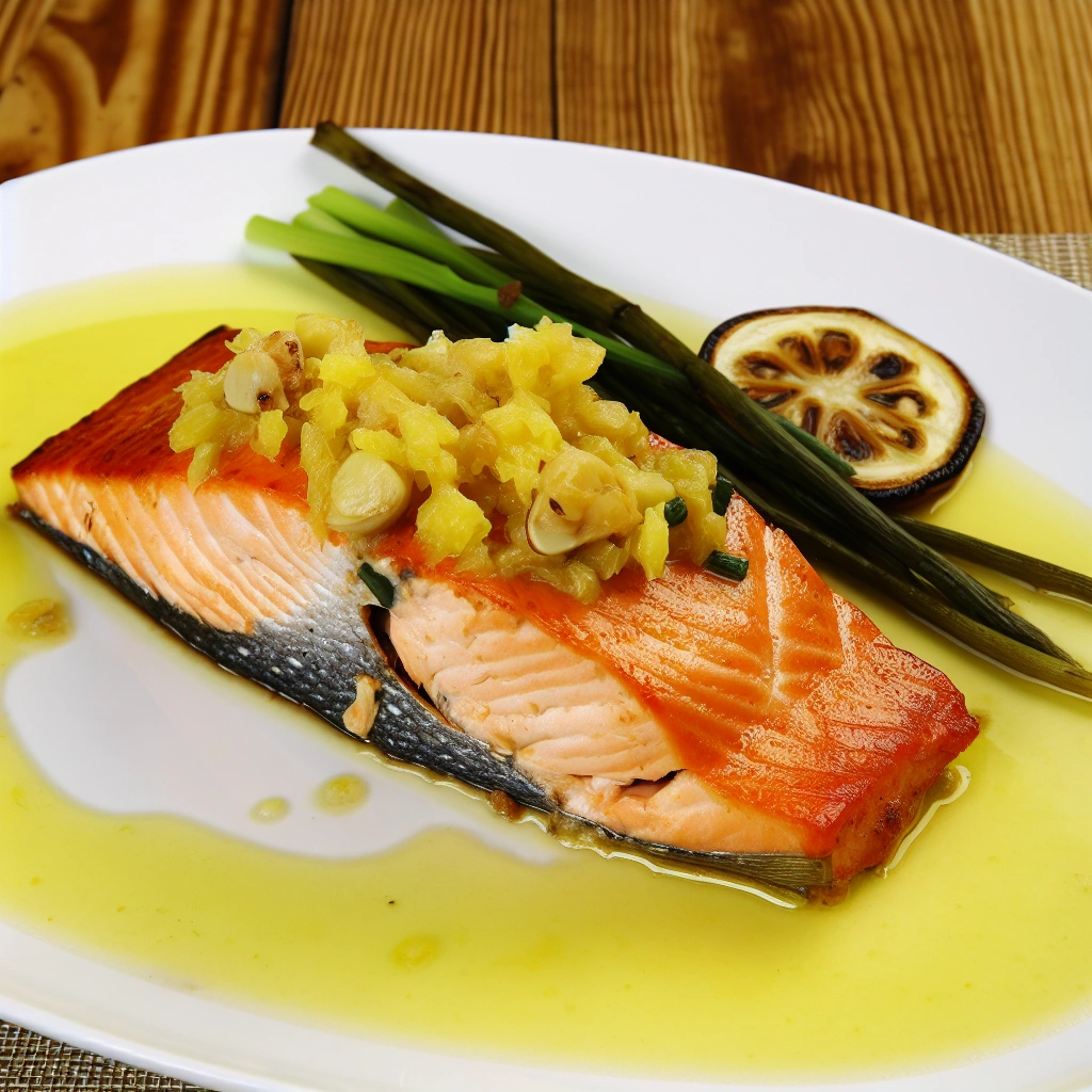 Oven Roasted Garlic Butter Salmon Recipe