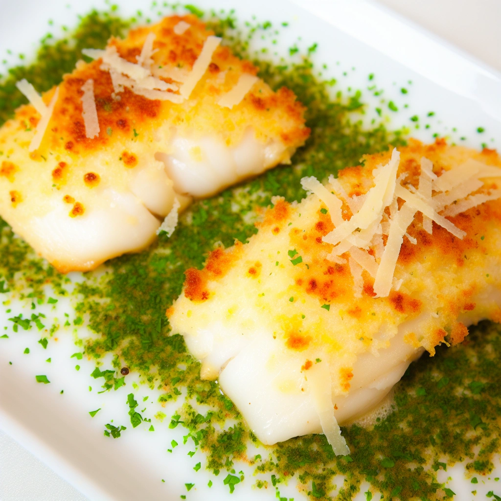 Parmesan Baked Cod Fillets Recipe