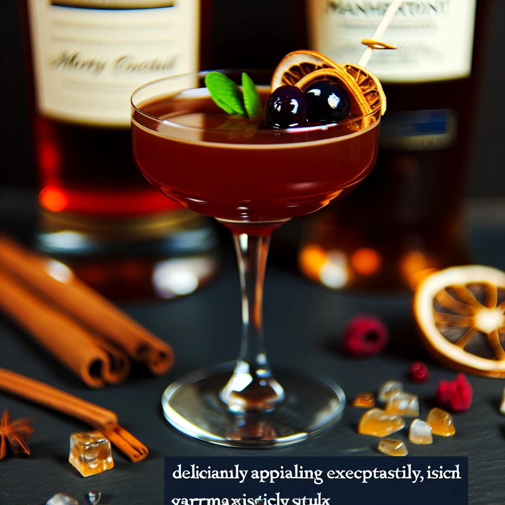 Rich Silky Manhattan Cocktail Recipe