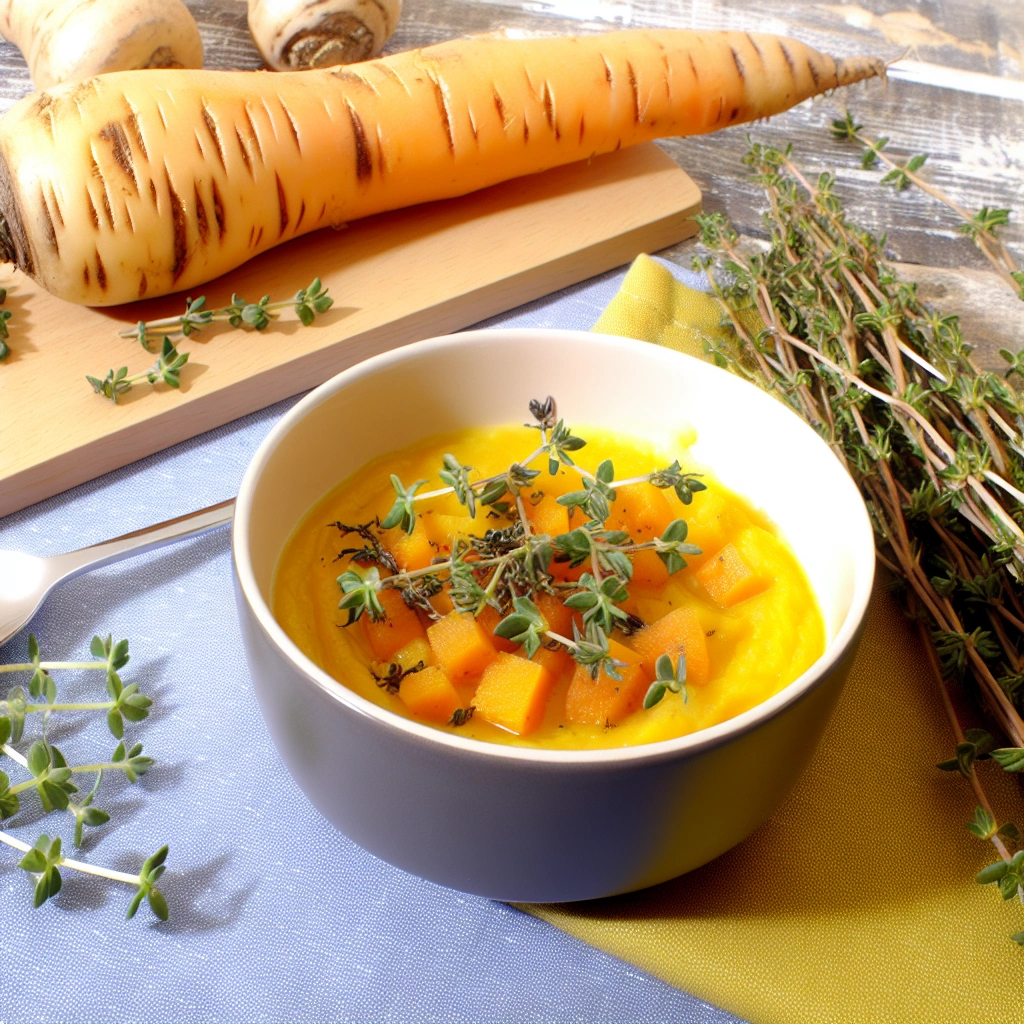 Roasted Parsnip and Thyme Soup Recipe