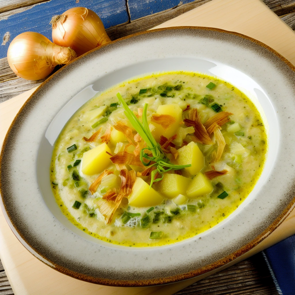 Rustic Creamy Leek and Potato Soup Recipe