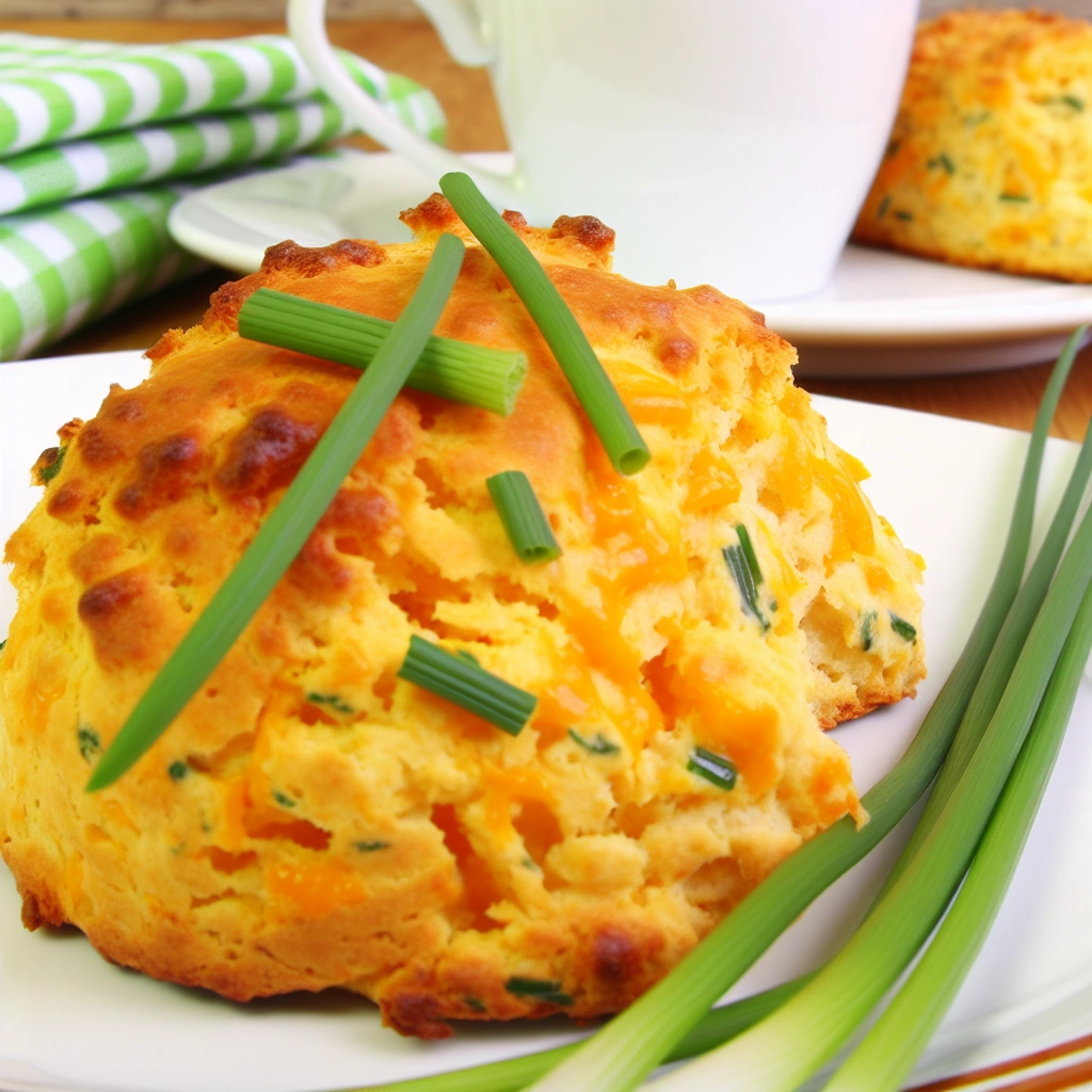 Savory Cheddar Scones with Chives Recipe