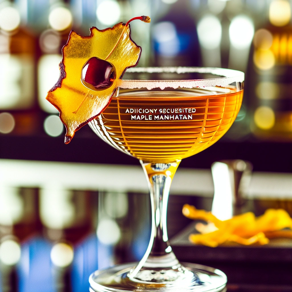 Sophisticated Maple Man-Hattan Cocktail Recipe
