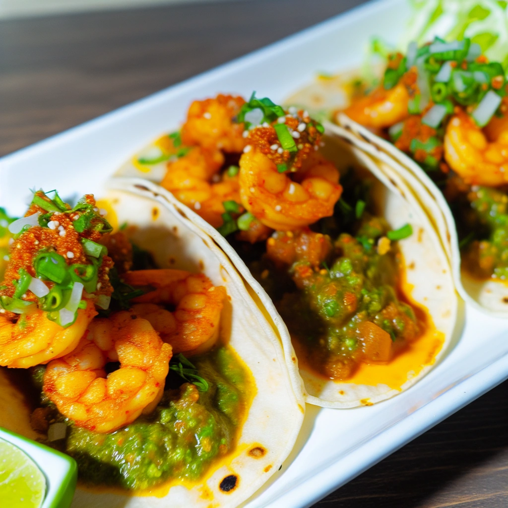 Spicy Garlic Shrimp Tacos Recipe