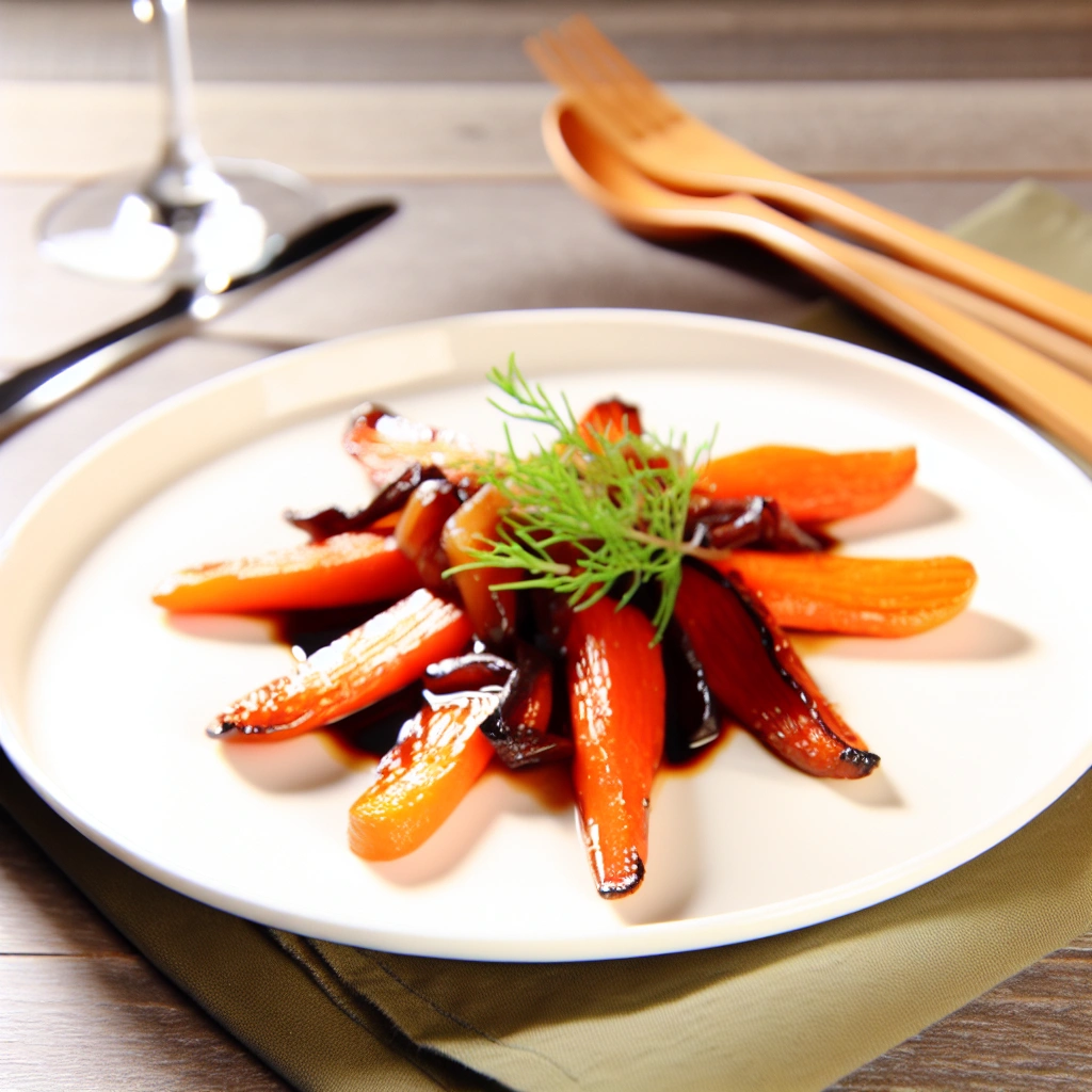 Sweet Balsamic Glazed Roasted Carrots Recipe